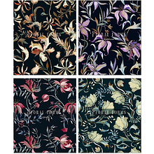 Тетрадь "Floral Forms", А5, 48 листов, клетка, ассорти 