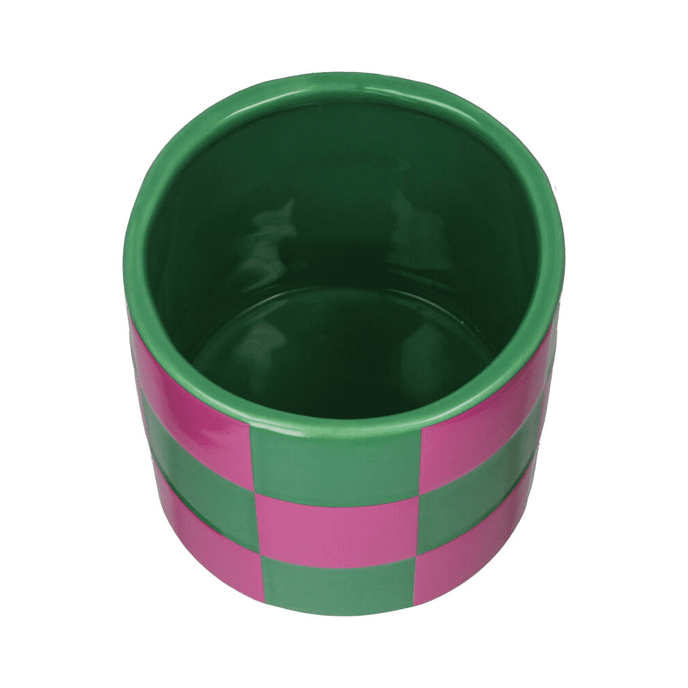 Кашпо "Blocks", доломит, розовый, зеленый - 2