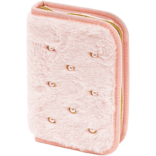 Пенал-книжка "Fluffy Pearl", 1 отделение, розовый