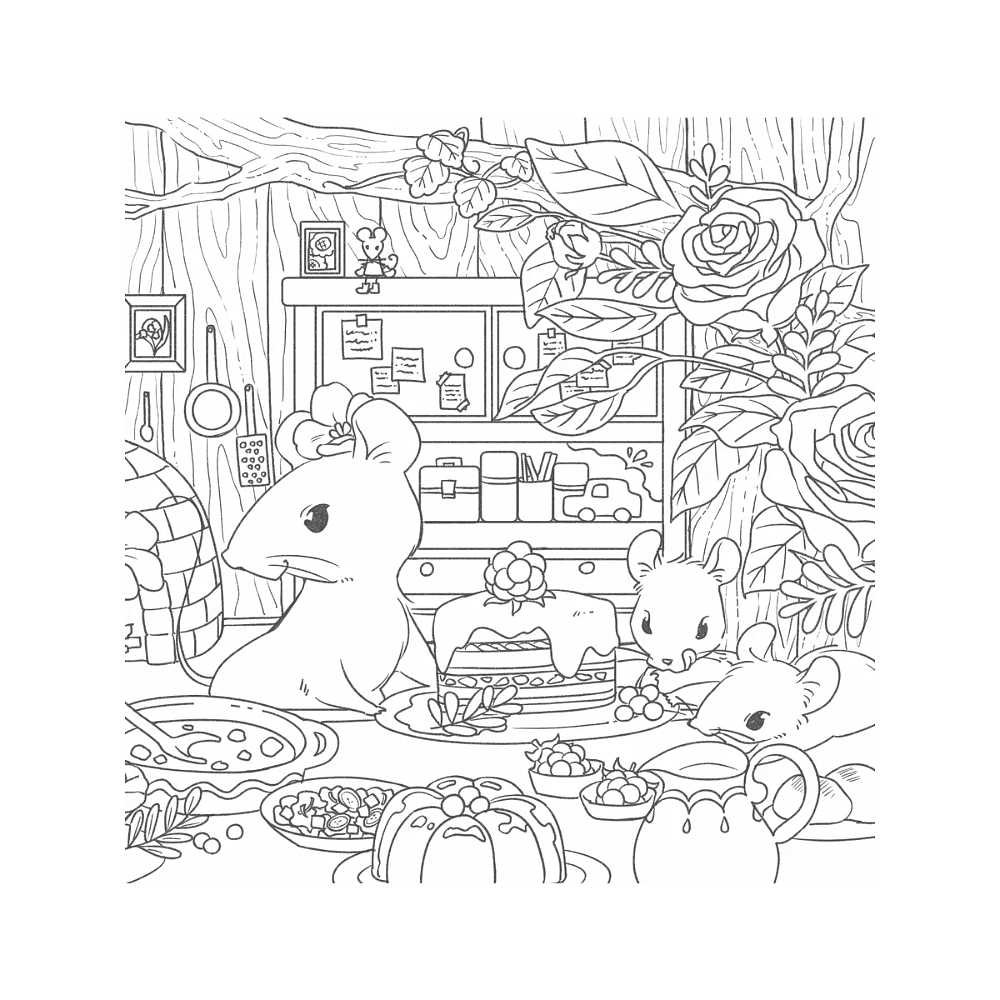 Раскраска "Увлекательные истории лесных зверят. Раскрашиваем приключения очаровательных пушистиков", Нацуки - 4