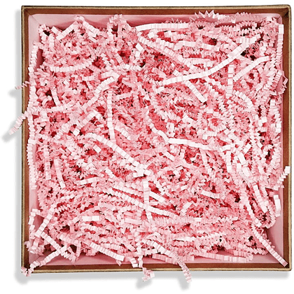 Наполнитель бумажный, гофрированный, 3 мм, 50 г, розовый