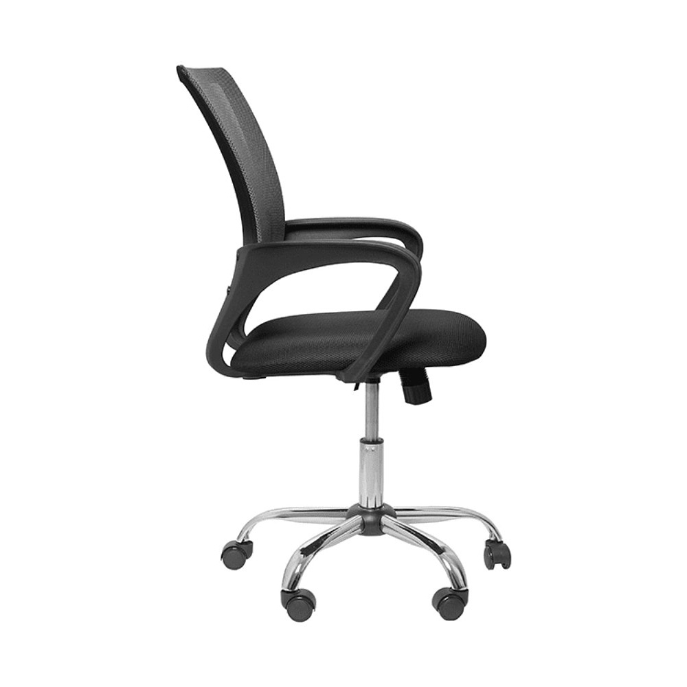 Кресло для персонала ПМК 695 CH ткань, черный, хром - 2