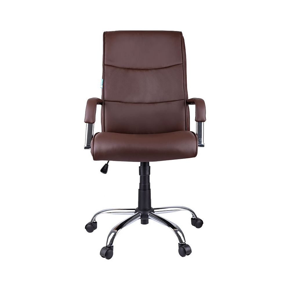 Кресло для руководителя Helmi "HL-E03 Accept", экокожа, металл, коричневый - 2