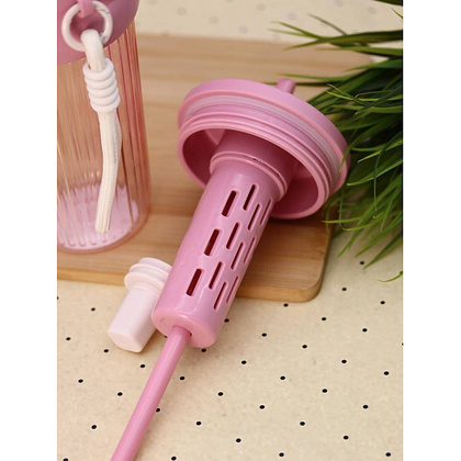 Кружка термическая "Тамблер Embrace", 750 мл., пластик, розовый - 7