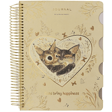 Книга записная  "Love me", В5, 120 листов, клетка, линейка, точка, бежевый