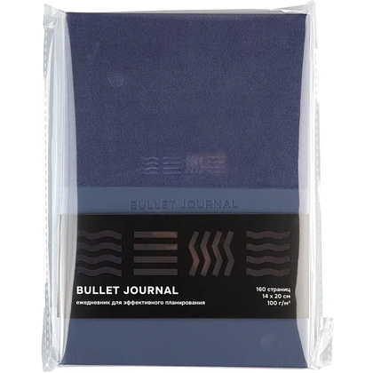 Блокнот "Стихия. Bullet Journal", А5, 80 листов, в точку, сумеречный синий - 2