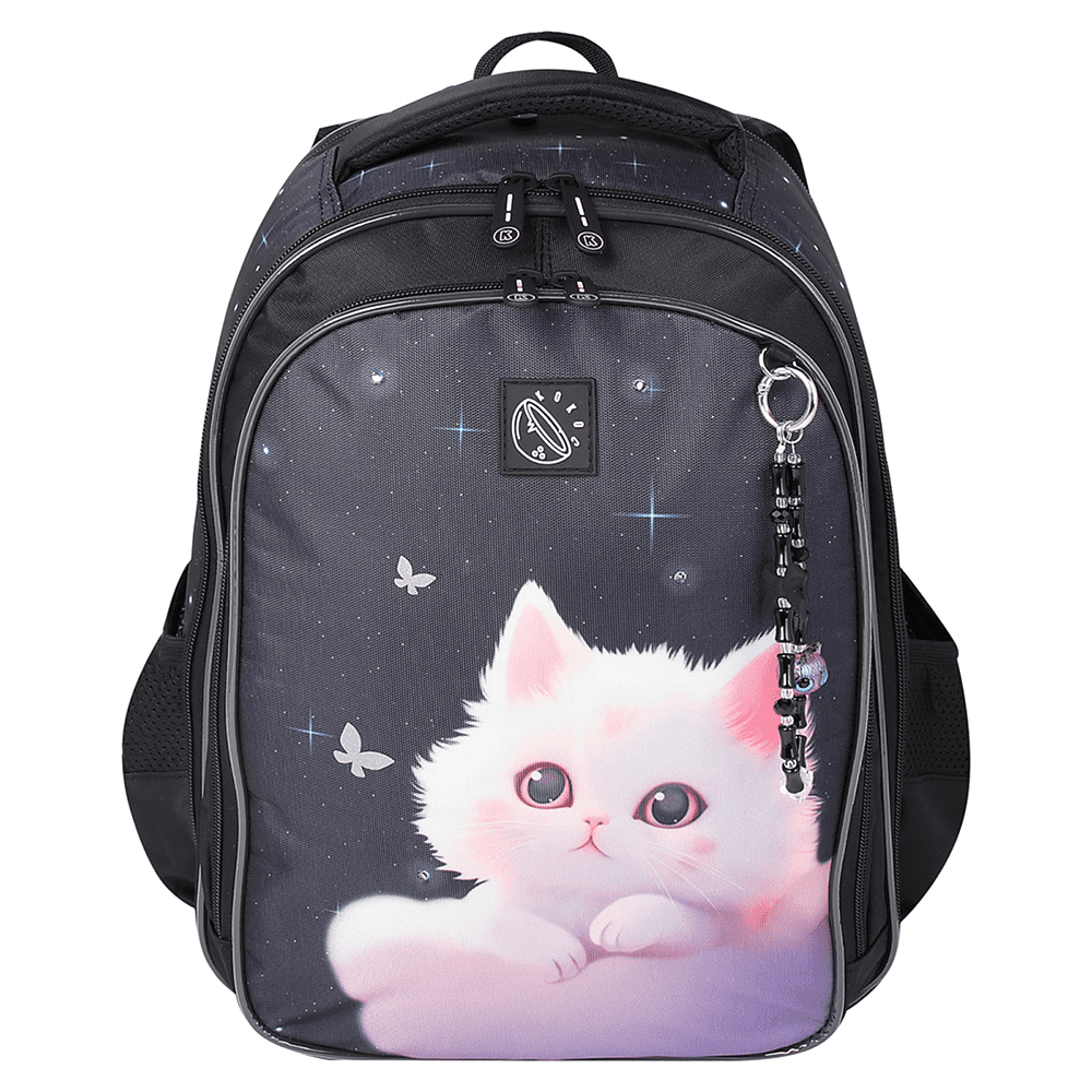 Рюкзак школьный "COMFORT Light Dream cat", черный