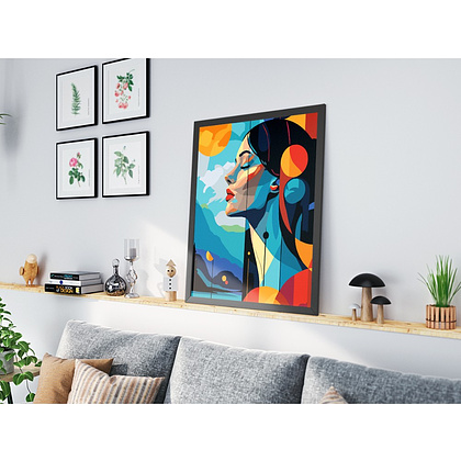 Картина по номерам "Женский портрет абстракция" - 5 Картина по номерам "Женский портрет абстракция" - 5