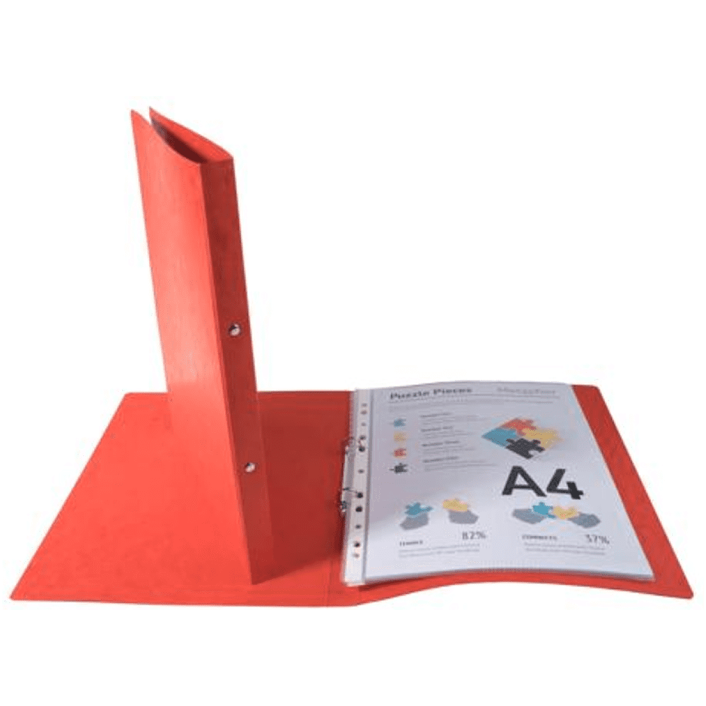 Папка на кольцах "Exacompta", картон, 20 мм, А4, красный - 2