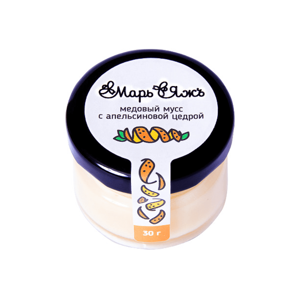 Медовый мусс "МарьЯжъ" с апельсиновой цедрой , 30 гр