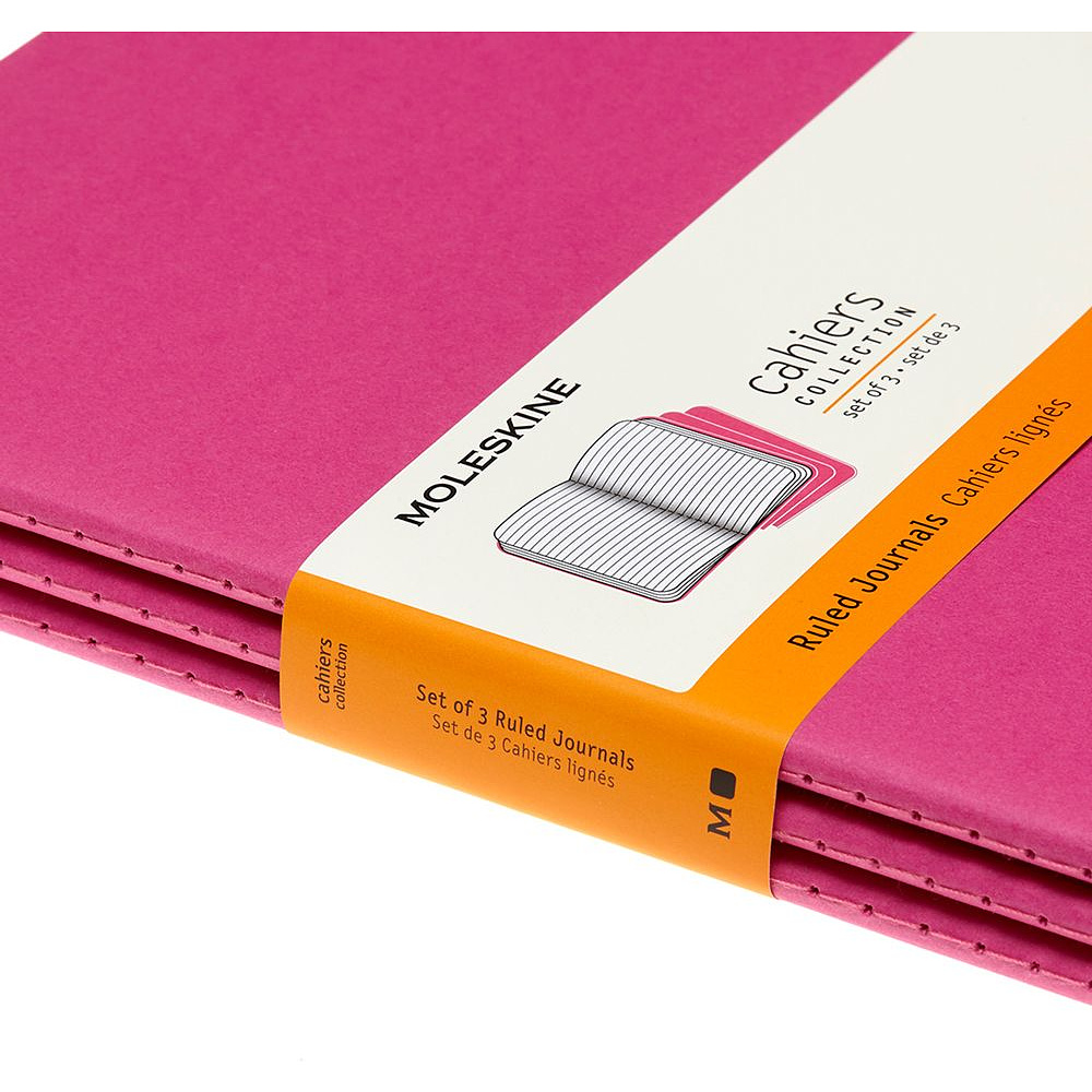 Блокнот "Cahier Journal Xlarge", А4, 190x250 мм, 60 л, 3 шт, розовый неон - 9