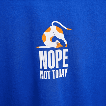 Набор сувенирный «Футболка оверсайз «Nope not today», синий классический + Футболка оверсайз «Nope not today», синий классический» - 4