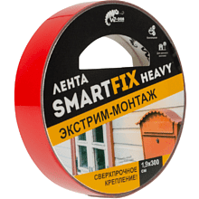 Лента монтажная двусторонняя 19 мм x 3 м SmartFix Heavy SFV1930G всепогодная, серый