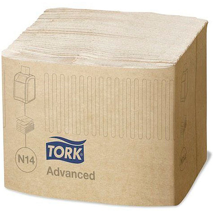 Салфетки Tork "Xpressnap Fit" для диспенсера, 16.5x21.3 см, 120 шт*6 упаковок, натуральный - 2
