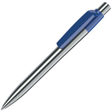 Ручка шариковая автоматическая "Mood Metal M M1", 1.0 мм, серебристый, синий, стерж. синий