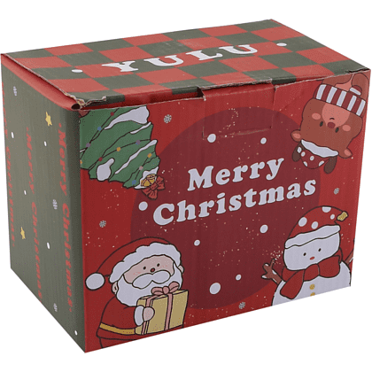 Кружка керамическая "Новогодние истории", 420 мл, с крышкой, ассорти - 5