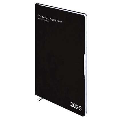 Ежедневник датированный "Шеврет глосс", А4, 240 страниц, черный, 2026 - 3