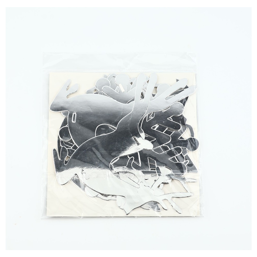 Гирлянда бумажная "Новогодняя", серебристый - 4