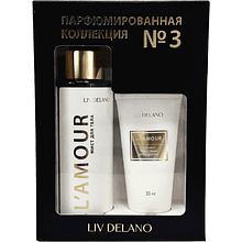 Набор подарочный "Парфюмированная коллекция № 3": Мист для тела by L'amour 110 мл, Крем для рук by L'amour 35 мл