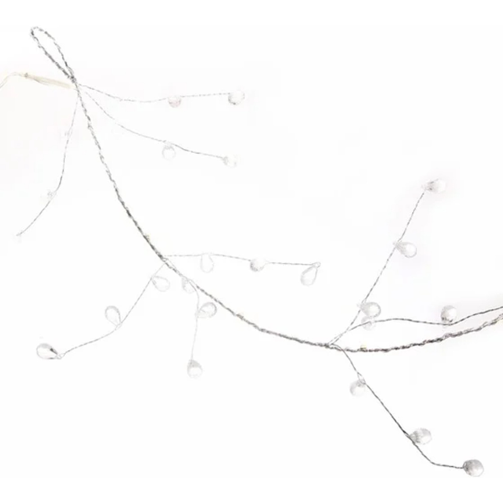 Гирлянда LED "Сверкающие хрусталики", теплый белый - 5
