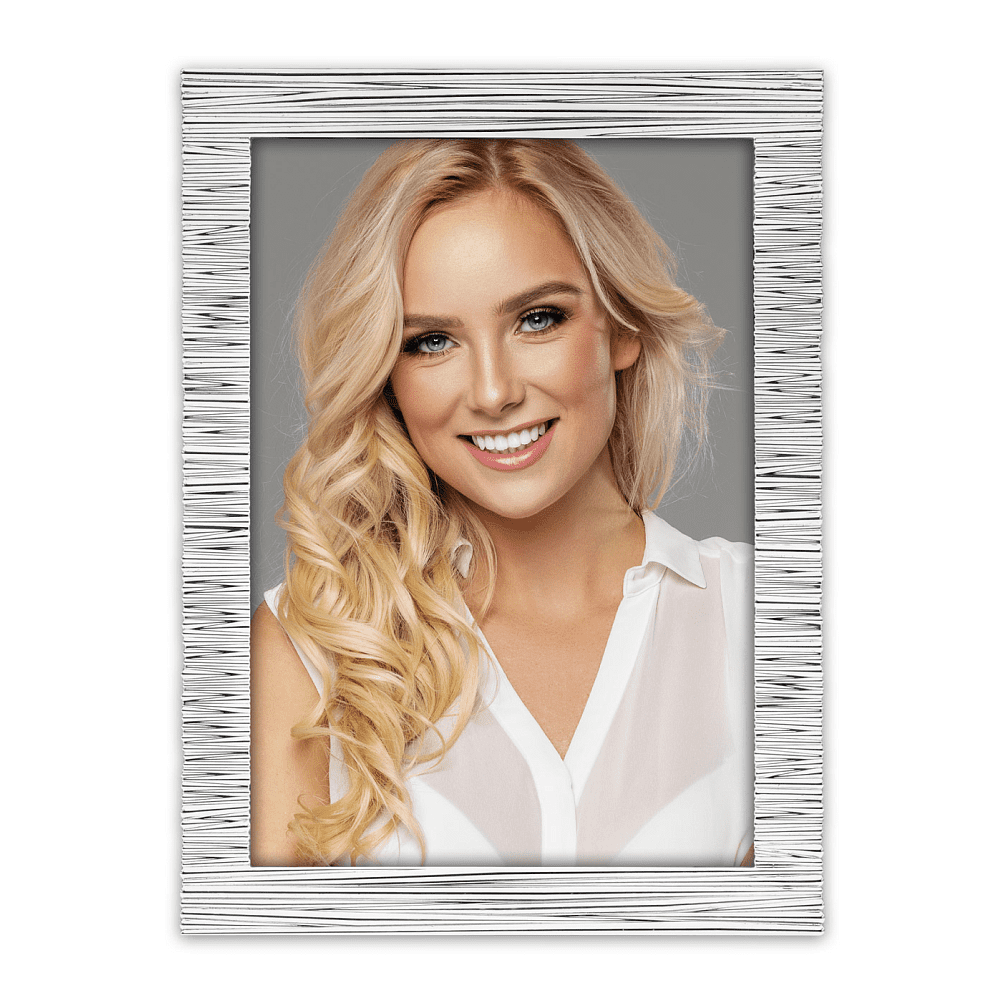 Фоторамка "DANZICA", 10х15 см, металл со стеклом, серебристый