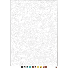 Раскраска по номерам на французском языке "Coloriages mystères Disney - Mickey, Donald & Co" 