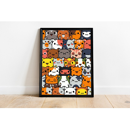 Картина по номерам "Котики" - 6 Картина по номерам "Котики" - 6