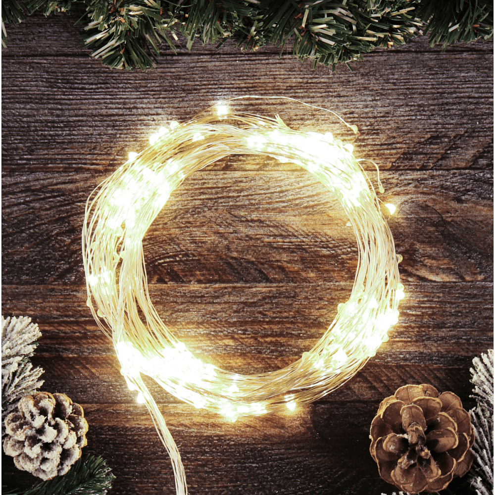 Гирлянда электрическая LED "Занавес. Роса", тепло-белый - 5