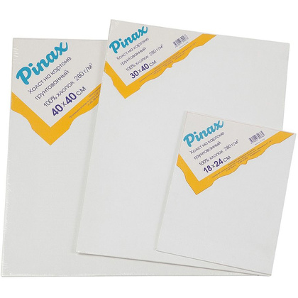 Холст на картоне "Pinax", 30x40 см, хлопок, 280 г/м2
