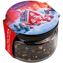 Чай Dolche vita "Земляника со сливками" с магнитом, 50 гр, черный