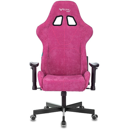 Кресло игровое Бюрократ "VIKING KNIGHT Fabric", ткань, металл, малиновый - 7