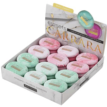 Ластик "Carrara Bright" ассорти, розовый, зеленый