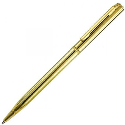 Ручка шариковая автоматическая "Slim", 0.7 мм, золотистый, стерж. синий