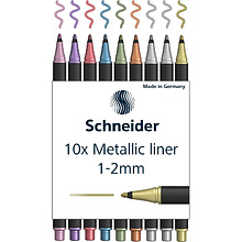 Набор ручек капиллярных Schneider "Paint-It 020", 10 шт, ассорти металлик