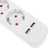 Удлинитель "Standard", 5 розеток, 2 USB, 16А, 3 м, белый - 3