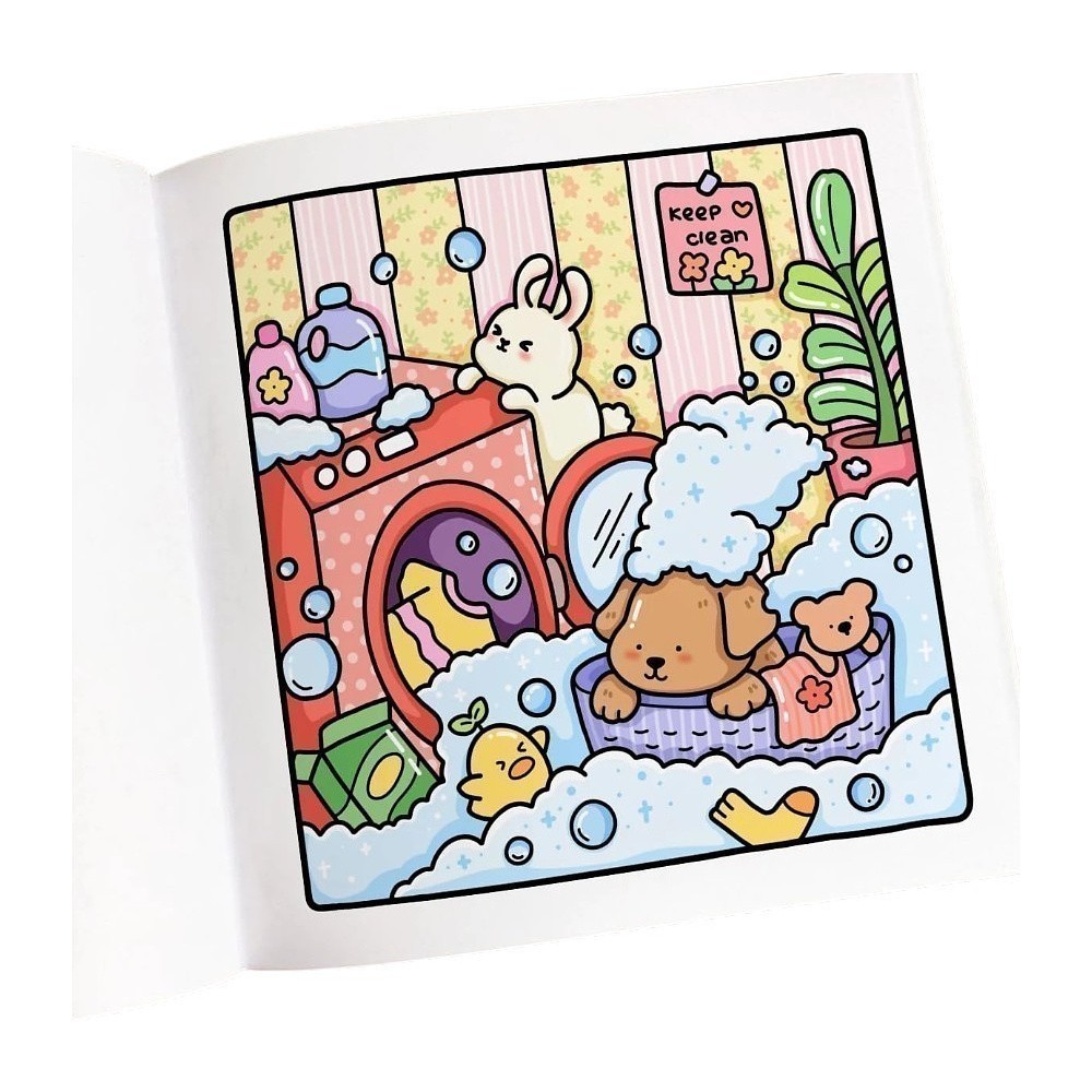 Раскраска на английском языке "Cozy Cuties. Cute and Comfy Colouring Book", Coco Wyo - 4