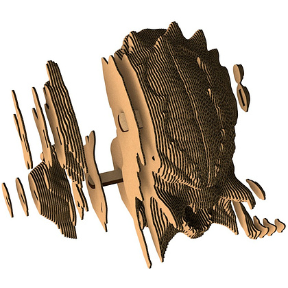Пазл картонный 3D "Бюст Хищник" - 2
