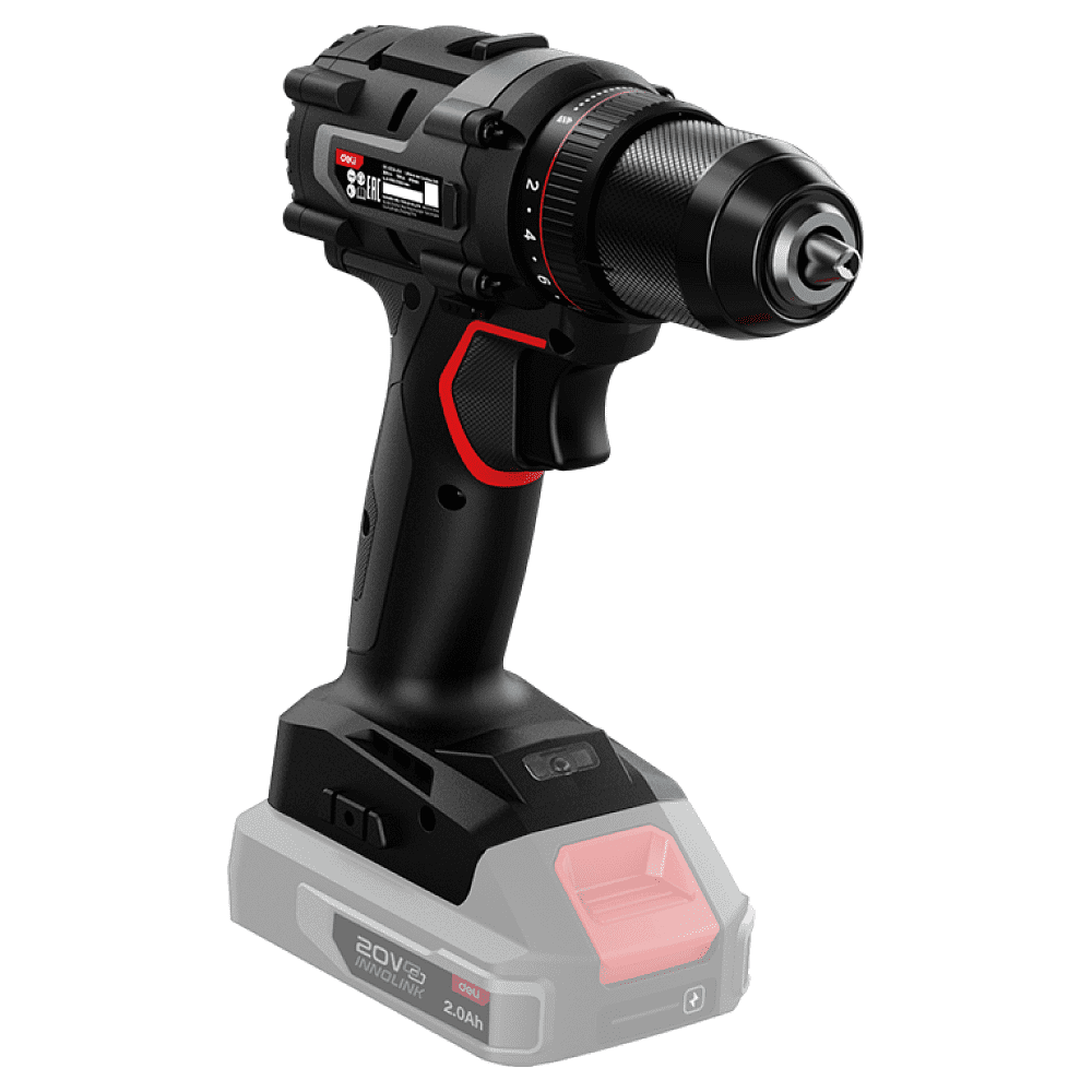 Аккумуляторная дрель-шуруповерт Deli RS EDE-DZ20-2, 20 В, 70 Нм, без АКБ и З/У, коробка - 6 Аккумуляторная дрель-шуруповерт Deli RS EDE-DZ20-2, 20 В, 70 Нм, без АКБ и З/У, коробка - 6