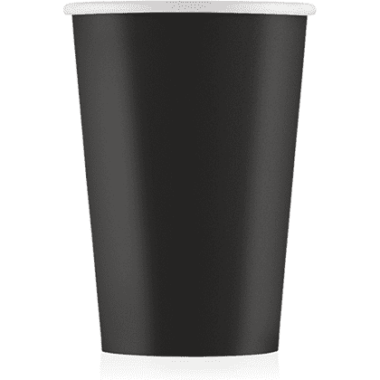 Стакан картонный Ecocups, 50 шт, 400 мл, черный