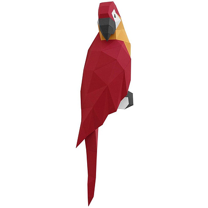 Набор для 3D моделирования "Попугай Ара", красный - 3