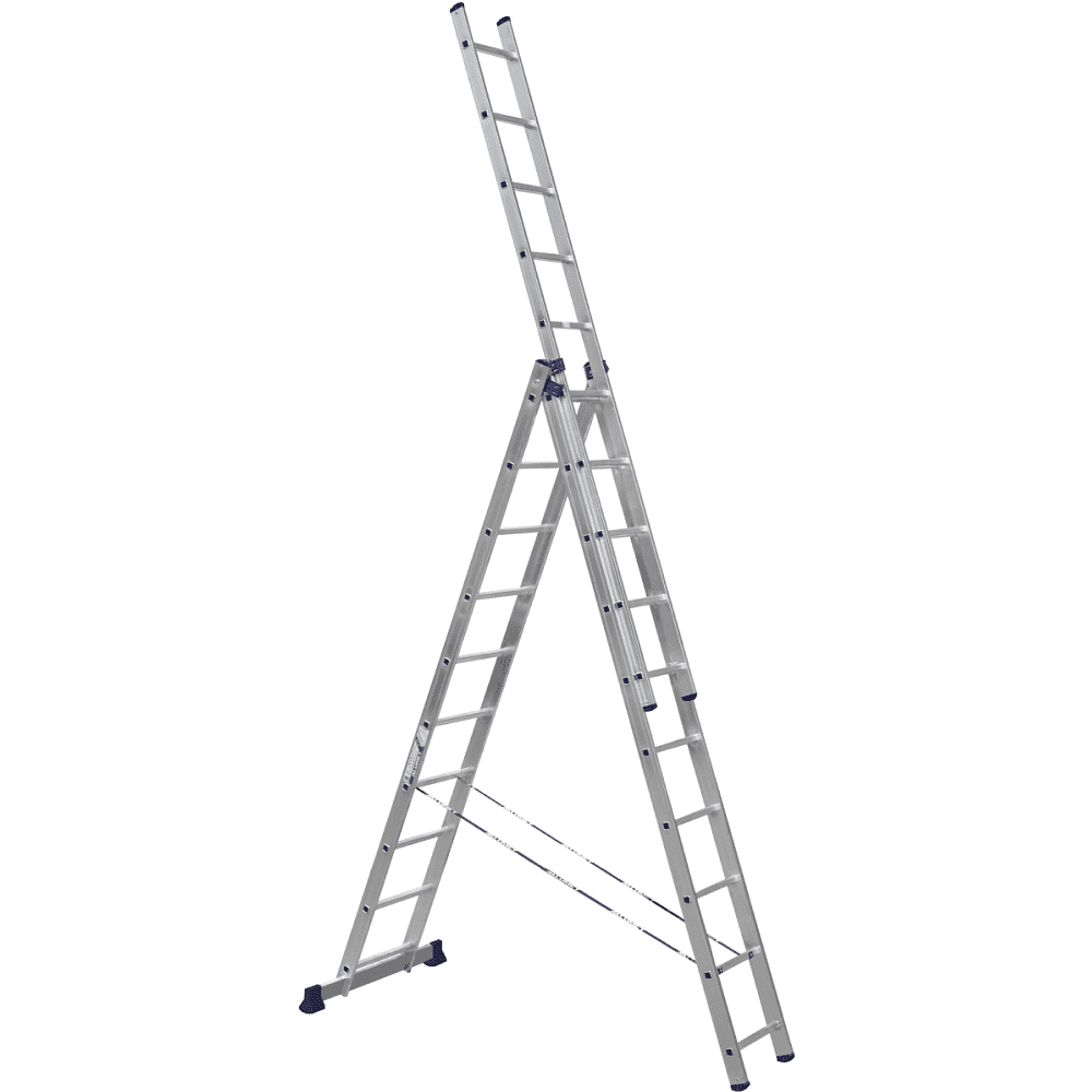 Лестница алюминиевая трехсекционная 5310