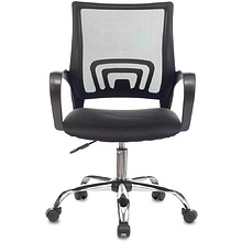 Кресло для персонала Бюрократ "CH-695NLTSL", сетка, ткань, металл, черный
