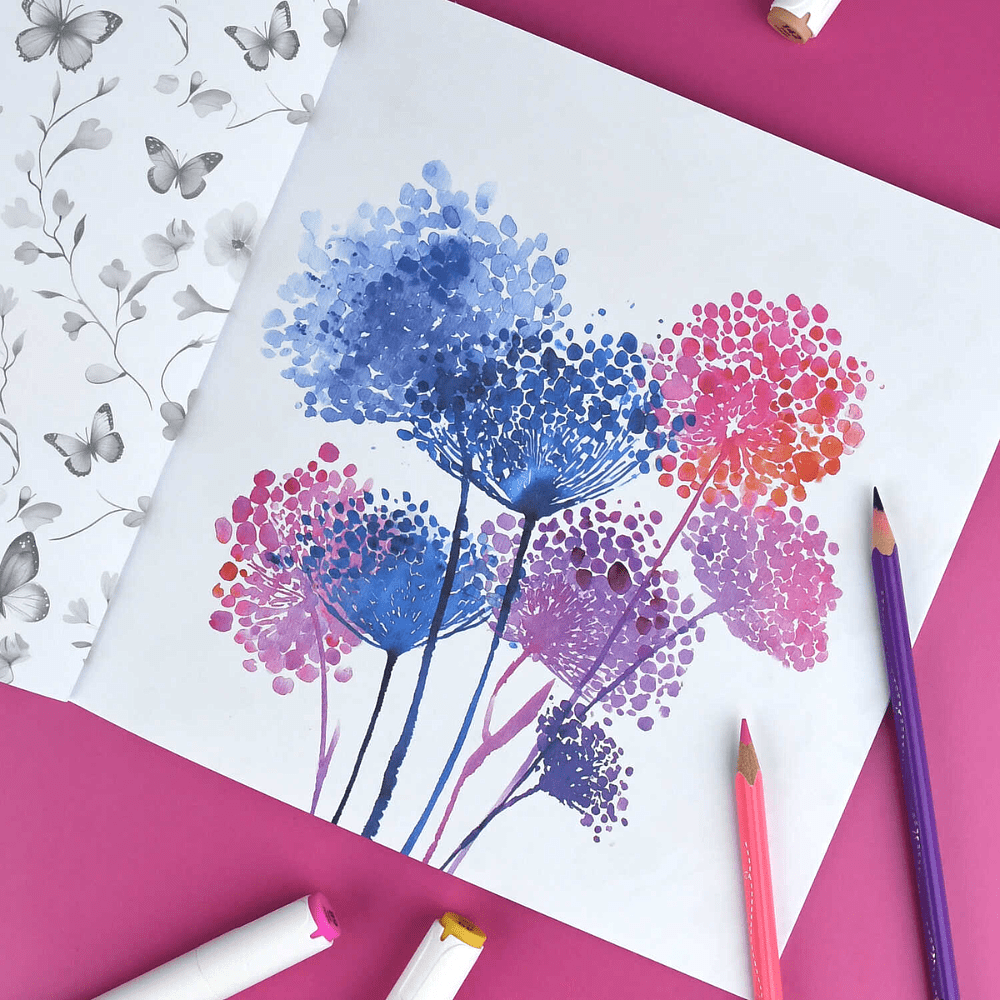 Раскраска "Творческая раскраска. Цветы" - 4