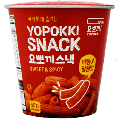 Снек из рисовой муки "Yopokki. Snack Sweet&Spicy", сладко-острые, 50 гр