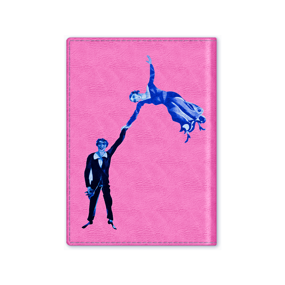 Обложка для паспорта "Прогулка", Марк Шагал, натуральная кожа, разноцветный - 2