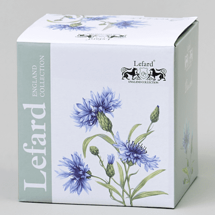 Кружка фарфоровая "Васильки", 350 мл, белый - 2