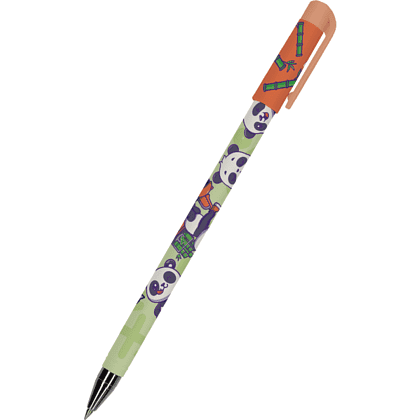 Ручка шариковая "HappyWrite. Мишка", 0.5 мм, зеленый, оранжевый, стерж. синий