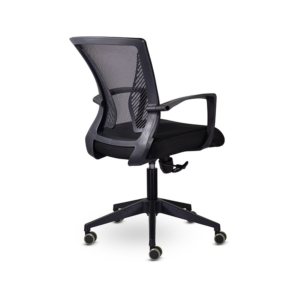 Кресло для персонала Энжел СН-800 "СР TW-01/Е11-К", ткань, сетка, пластик, черный - 3