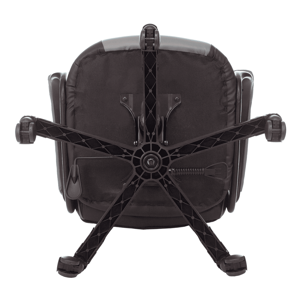 Кресло игровое Бюрократ Zombie GAME 17 экокожа, ткань, черный, серый - 10