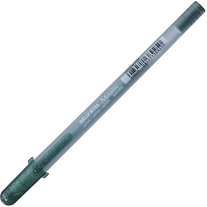 Ручка гелевая "Gelly Roll Metallic", 1.0 мм, прозрачный, стерж. темно-зеленый